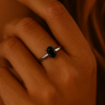 1ct Parti-Colored Madagascar Sapphire Ring in 14k White Gold – Size 7