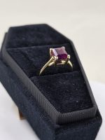 Natural 2.5ct Maroon Afghan Ruby Ring in Classic 14K Yellow Gold – Untreated, Size 7 - Image 8