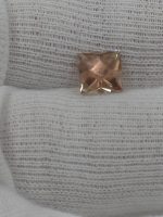2.1ct Oregon Sunstone – Orangish Red with Green Edges and Golden Schiller, 7.5mm squre cut, USA Mined & Cut - Image 9