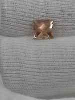 2.1ct Oregon Sunstone – Orangish Red with Green Edges and Golden Schiller, 7.5mm squre cut, USA Mined & Cut - Image 15