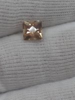 2.1ct Oregon Sunstone – Orangish Red with Green Edges and Golden Schiller, 7.5mm squre cut, USA Mined & Cut - Image 12