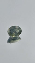 2.4ct Oval Yellow/Green/Blue Parti Sapphire – Rare Tricolor Gemstone, Step-Cut, 8.5x6.6mm – Madagascar Origin - Image 2
