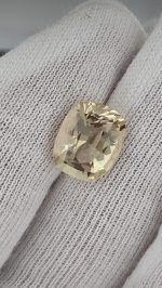 All Natural 5.4ct Oregon Sunstone Cushion Cut – Champagne, Pink & Teal Flashes – 13x10.5mm - Image 2