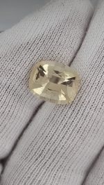 All Natural 5.4ct Oregon Sunstone Cushion Cut – Champagne, Pink & Teal Flashes – 13x10.5mm - Image 5