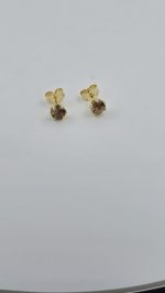 Oregon Sunstone 5mm Schiller Stud Earrings – Gold-Plated Sterling Prong Settings – Limited Release - Image 7