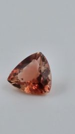 2.35ct Trillion Cut Red Oregon Sunstone with Copper Schiller – 9.25mm Natural Gemstone - Image 2