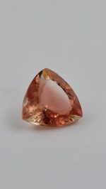 2.35ct Trillion Cut Red Oregon Sunstone with Copper Schiller – 9.25mm Natural Gemstone - Image 4