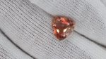 2.35ct Trillion Cut Red Oregon Sunstone with Copper Schiller – 9.25mm Natural Gemstone - Image 7