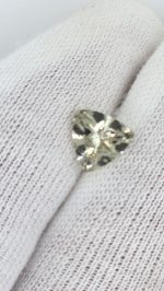 1.48ct Light Green Trillion Cut Oregon Sunstone – 8x8mm Natural Rare Color Gemstone - Image 2