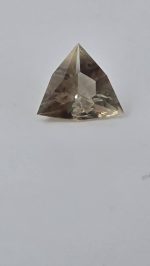 4.61ct Oregon Sunstone – Custom Trillion Cut | Green, Gold & Pink with Spectacular Schiller | 13mm - Image 2