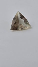 4.61ct Oregon Sunstone – Custom Trillion Cut | Green, Gold & Pink with Spectacular Schiller | 13mm - Image 9