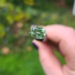 2.5ct Seafoam Green Tourmaline – Cushion Cut from Paprok Mine, Afghanistan (9x7.5mm)