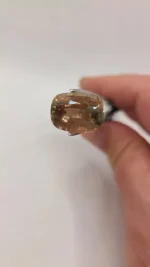 8.43ct Oregon Sunstone Gem (14.4 x 10.9mm) – Dust Devil Mine, Mystique Green & Peach with Copper Schiller - Image 6