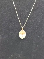 Oregon Sunstone pendant set in 14k rose gold - Image 4