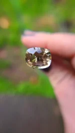 All Natural 5.4ct Oregon Sunstone Cushion Cut – Champagne, Pink & Teal Flashes – 13x10.5mm - Image 9