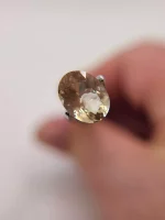 1.86ct Oregon Sunstone – Golden Champagne with Pink Highlights | 9.8×7.4mm - Image 3