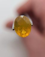 1.65ct Oregon Fire Opal – Golden Yellow & Orange Oval | Juniper Ridge | 9×7mm - Image 4
