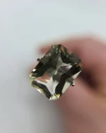 5.46ct Emerald Cut Champagne Oregon Sunstone – 13.2x9.8mm Large Natural Golden Gemstone - Image 2