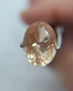 2.7ct Peach Oregon Sunstone Oval with Rich Copper Schiller – 11.2x8.5mm Hand-Mined Natural Gemstone - Image 3