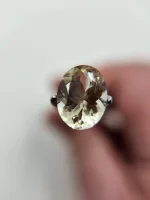 1.87ct Champagne with peach schiller oval Oregon Sunstone - Image 3