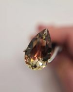 4.14ct Oregon Sunstone – Pear Shape | Red, Green, Gold & Teal Color-Shifting Beauty | 15.7×9.1mm - Image 4