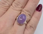 "Jelly Purple" 12ct  Holley Blue Agate ring in sterling - Image 4