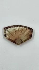 18.4ct Oregon Sunstone “Rising Sun” Carving by Spectrum Award Winner Darryl Alexander (26×19×4 mm) - Image 5