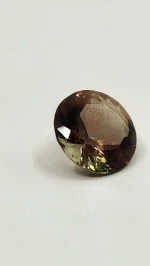 Bi-color Oregon Sunstone dark peach and green 9.8ct - Image 2
