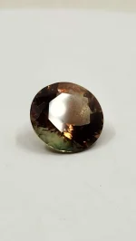Bi-color Oregon Sunstone dark peach and green 9.8ct - Image 3
