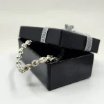 Tennis bracelet - Sterling silver and Champagne Oregon Sunstone - Image 3