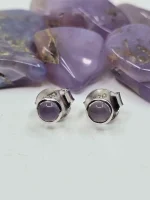 Holley Blue Agate studs in 925 sterling silver - Image 5