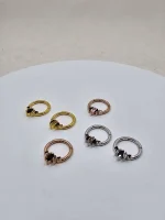 "Freyja" septum/daith ring in 14k gold - Image 6