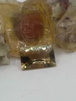 Bicolor concave cut 3.85ct Oregon Sunstone - Image 7