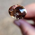 Private Eye Oregon Sunstone 7.46ct green/pink bi-color