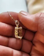 Spectacular Oregon Sunstone pendant in sterling silver - Image 2