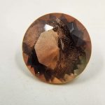 Bi-color Oregon Sunstone dark peach and green 9.8ct
