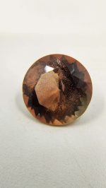 Bi-color Oregon Sunstone dark peach and green 9.8ct