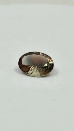Green/peach tri-color 4.9ct Oregon Sunstone