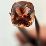 AAA red Oregon Sunstone cushion. 2.54ct
