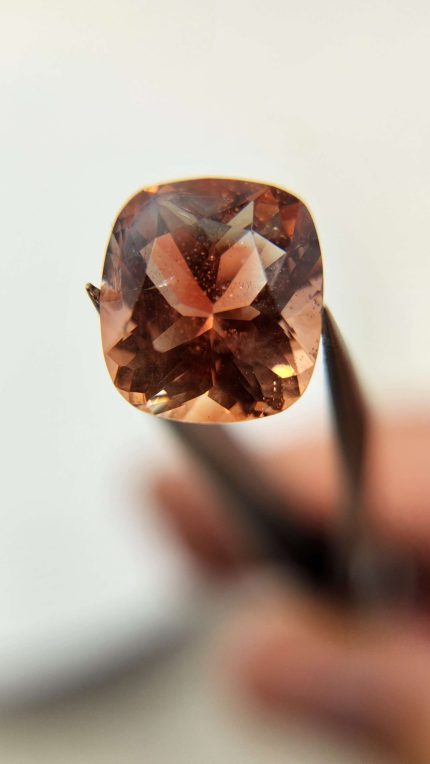 AAA red Oregon Sunstone cushion. 2.54ct