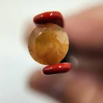 Oregon Fire Opal with interesting inclusions. 1.7ct 8.1mm - Image 5