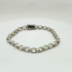 Tennis bracelet - Sterling silver and Champagne Oregon Sunstone - Image 4