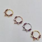 "Artemis" clicker for septum, daith, or helix