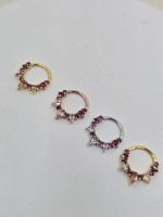 "Artemis" clicker for septum, daith, or helix