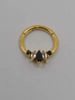 "Freyja" septum/daith ring in 14k gold - Image 7