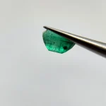 Lusterous deep green Swat Valley Pakistan emerald, 1.56ct 8x5mm - Image 7
