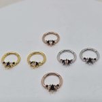 "Freyja" septum/daith ring in 14k gold