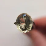 5.38ct Oregon Sunstone – Large Oval Champagne with Copper Glow | 12.2×10.6mm