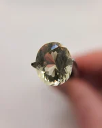 5.38ct Oregon Sunstone – Large Oval Champagne with Copper Glow | 12.2×10.6mm