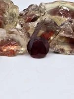 Deep burgundy red Oregon Sunstone 2.47ct - Image 4